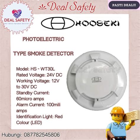 Jual Fire Alarm Smoke Detector Photoelectric Hooseki Hs Wt30l Jakarta