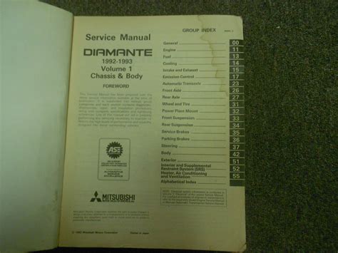 1992 1993 Mitsubishi Diamante Service Shop Manual 2 Vol Set Oem Dual Year Deal Ebay