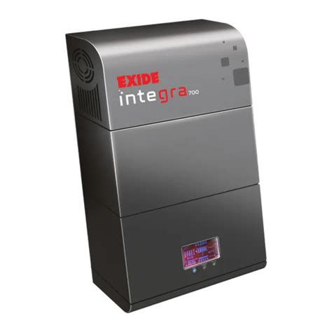 EXIDE INTEGRA 700 USER'S MANUAL & WARRANTY CARD Pdf Download | ManualsLib