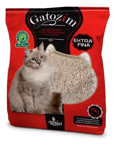 Areia Higi Nica Granulada Gatozim Extra Fina Para Gatos Kg Ou Kg