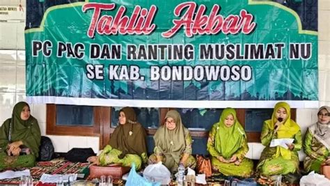 Tahlil Akbar Muslimat NU Bondowoso Kumpulkan Donasi Untuk Palestina