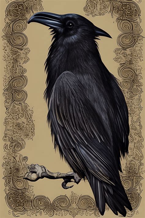 Gothic Raven Full Body Graphic Creative Fabrica