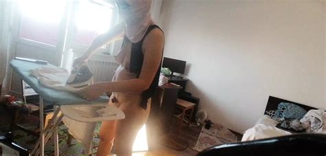 Sexy Wife Doing Housework Naked Brunette Hairy Pussy Big Ass Big Tits XHamster