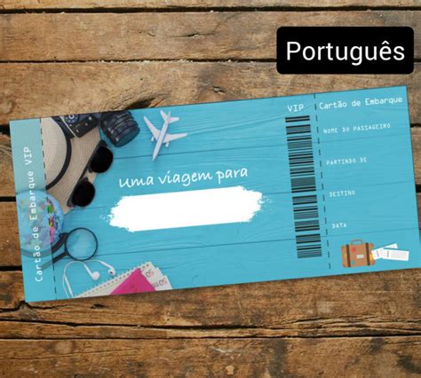 Cart O De Embarque Personalizado Uma Viagem Para Personalize O Destino