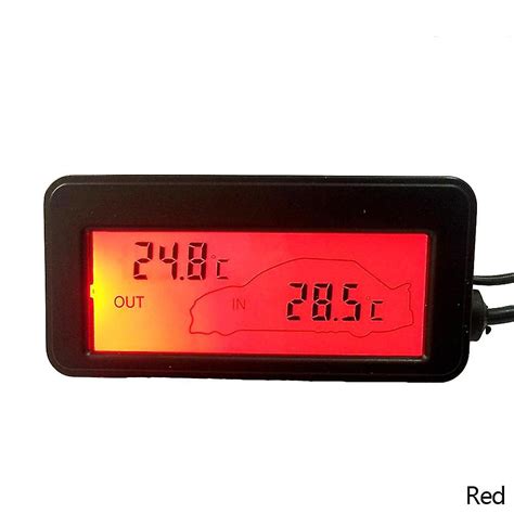 Thermometer Mini Digital Car Lcd Display Indoor Outdoor Thermometer V