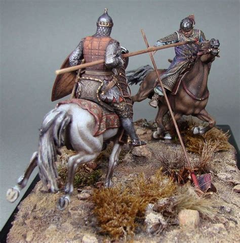 Mongol fight with rusich by Julia Moshura · Putty&Paint | Ancient warriors, Historical ...