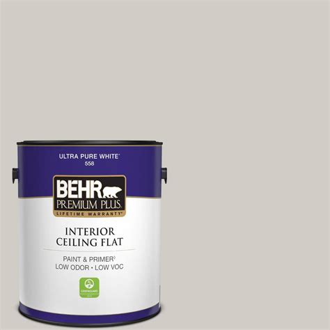 Behr Premium Plus Gal Ppu Chic Gray Ceiling Flat Interior