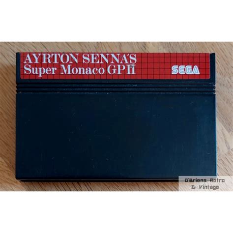 SEGA Master System Ayrton Senna S Super Monaco GP II O Briens Retro