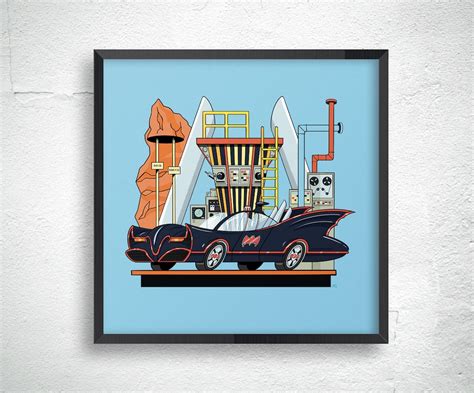 Batmobile 1966 Wall Art Poster Print - Etsy