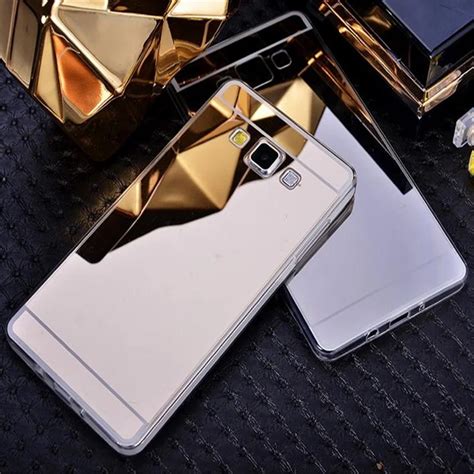 Luxury Electroplate Mirror Case Soft Tpu For Samsung Galaxy A5 2015 A500 A500f A5000 Back Cover