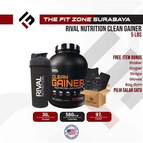 Jual Rival Nutrition Clean Gainer 5lb Weight Gainer Shopee Indonesia