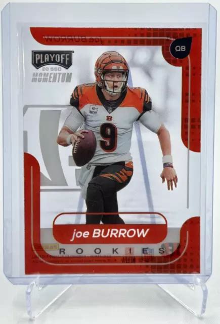 2020 PANINI CHRONICLES Playoff Joe Burrow Momentum Recrue RC Bengals