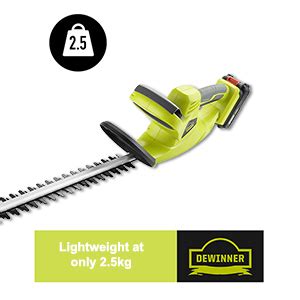 Cordless Hedge Trimmer Dewinner V Mah Lithium Ion With Battery