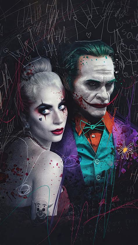 Joker And Harley Quinn Painting