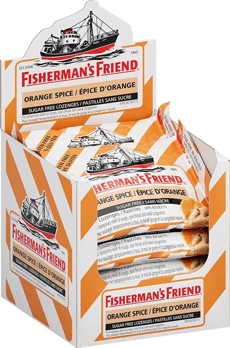 Fishermans Friend Sugar Free Orange Spice For Temporary Relief Of