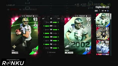 Madden 16 Ultimate Team We Snagged 95 Legend Donovan Mcnabb Xbox One