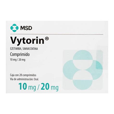 Vytorin Ezetimiba Mg Simvastatina Mg Comprimidos Walmart