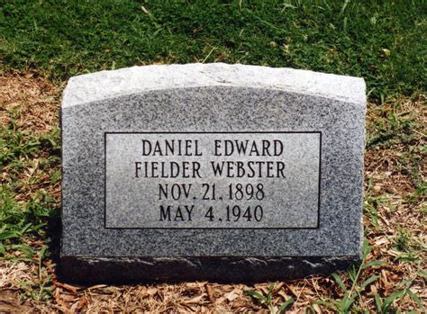 Daniel Edward Fielder Webster Find A Grave Memorial