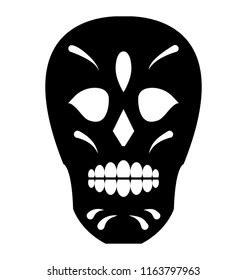 Scary Skull Tattoo Design Stock Vector (Royalty Free) 1163797963 ...