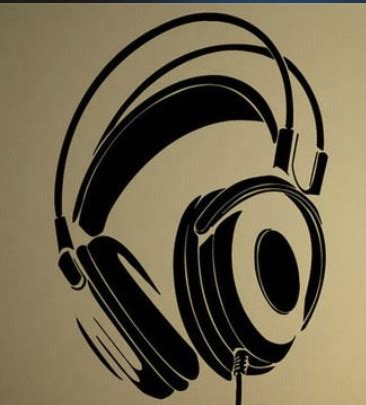 Создать мем "наушники арт лого, наушники иллюстрация, наушники dj ...