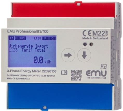 Compteur Kwh Triphas A Mid Emu Professional Ii P A