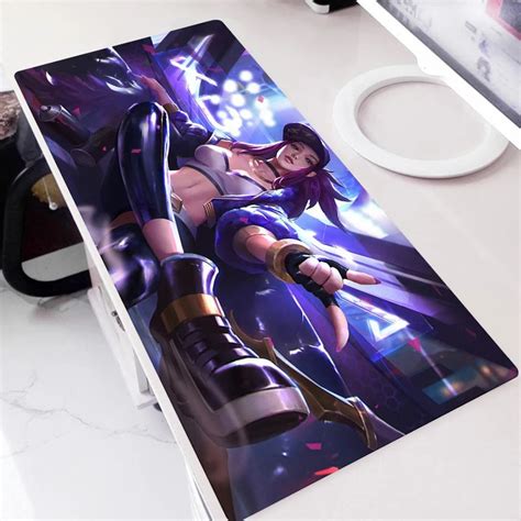 League Of Legends Mousepad Lol Kda Desk Mat Ahri Akali Evelynn