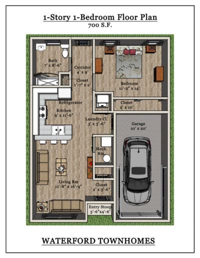 Apartment Floor Plans Clarence NY | Waterford Townhomes