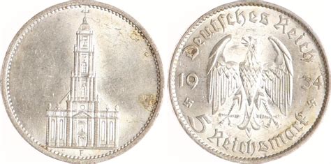 Drittes Reich Reichsmark F Garnisonkirche Ohne Datum Vorz Glich