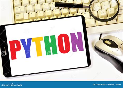 Python Computer Programming Language The Inscription On The