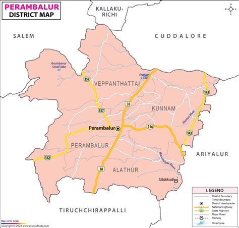 Perambalur District Map