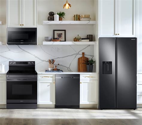 Samsung 4 Piece Kitchen Package With A 36 Freestanding Side By Side