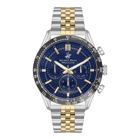 Buy Beverly Hills Polo Club Mens Multi Function Dark Blue Dial Watch