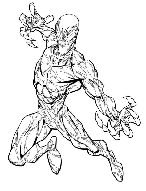 Spiderman Vs Venom Vs Carnage Coloring Pages