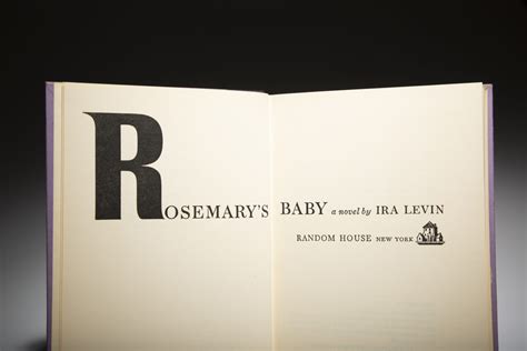 Rosemary's Baby - The First Edition Rare Books