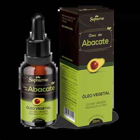Oleo De Abacate Extra Virgem - OLEO DE ABACATE EXTRA VIRGEM SUPRAERVAS 30ML - Espaço das Ervas ...