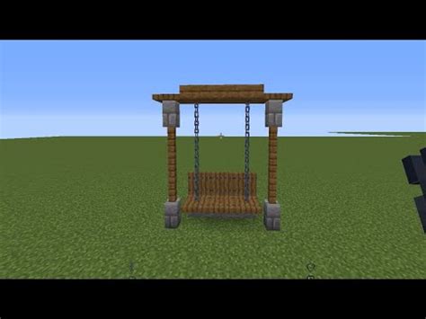 How To Build Swing In Minecraft Youtube