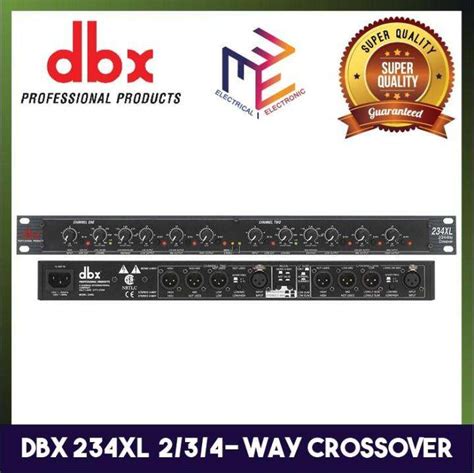 Dbx By Winland Xl Stereo Way Mono Way Crossover Equalizer