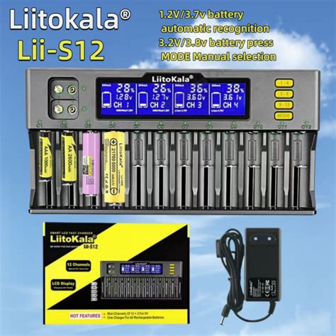 Liitokala Lii S Slot Lcd Display Lithium Battery Charger