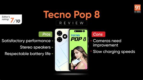 Tecno Pop 8 Review - Pros and cons, Verdict | 91Mobiles