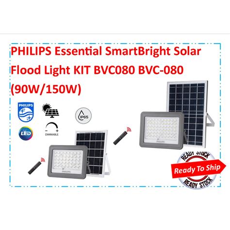 Philips Essential Smartbright Led Solar Flood Light Kit Bvc Bvc