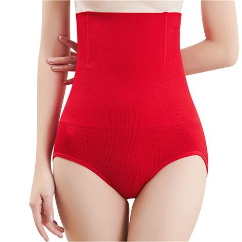 Fanxing Womens High Waist Seamless Body Shaper Briefs Firm Tummy