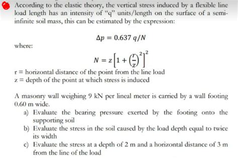 Solved According To The Elastic Theory The Vertical St