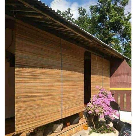 Jual Tirai Bambu Krey Sawit Outdoor Ukuran X Meter Anti Air Dan Tahan