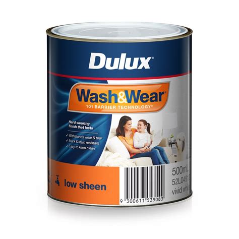 Dulux 500ml Interior Paint Washandwear Low Sheen Vivid White Bunnings New Zealand