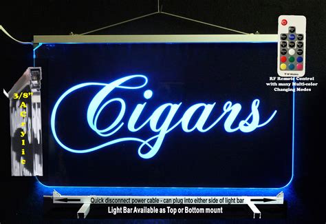 Lighted LED Cigars Sign Personalize With Name Or Logo