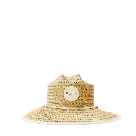 Rip Curl Sombrero De Paja Script Para Mujer Correa Ajustable Enciende