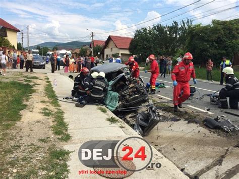 Grav accident de circulație la ieșire din Dej Un ucrainean a DECEDAT