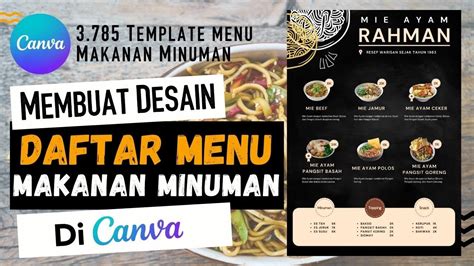 Cara Mudah Membuat Daftar Menu Makanan Di Canva Lebih Menarik Dan