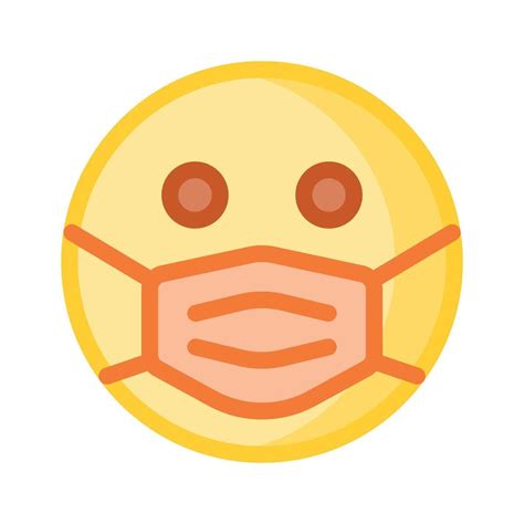 Ill emoji design, face mask on emoji face 45345235 Vector Art at Vecteezy