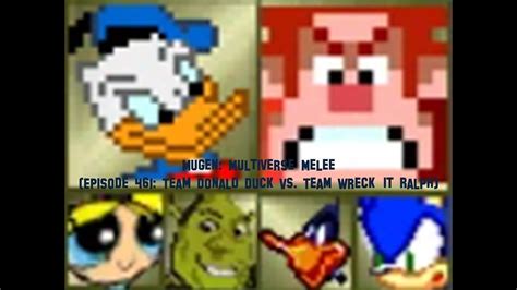 Mugen Multiverse Melee Episode 461 Team Donald Duck VS Team Wreck